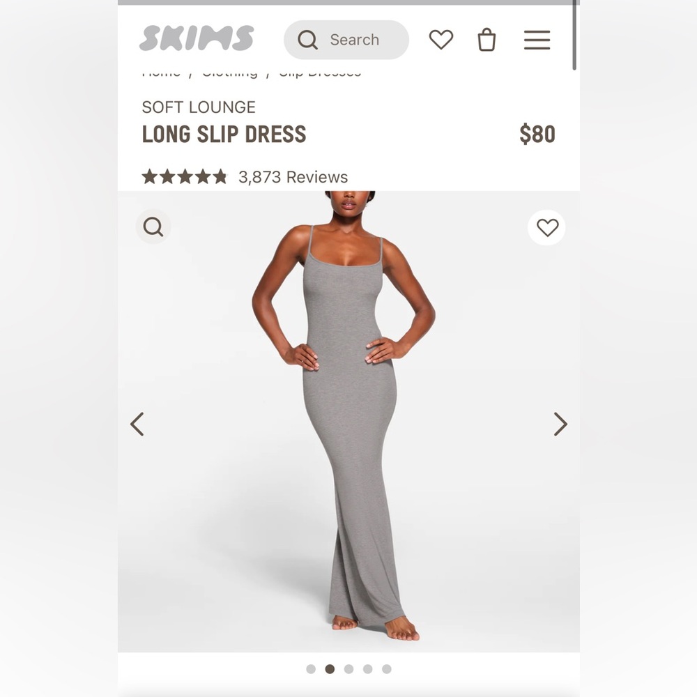 Soft lounge, long slip dress